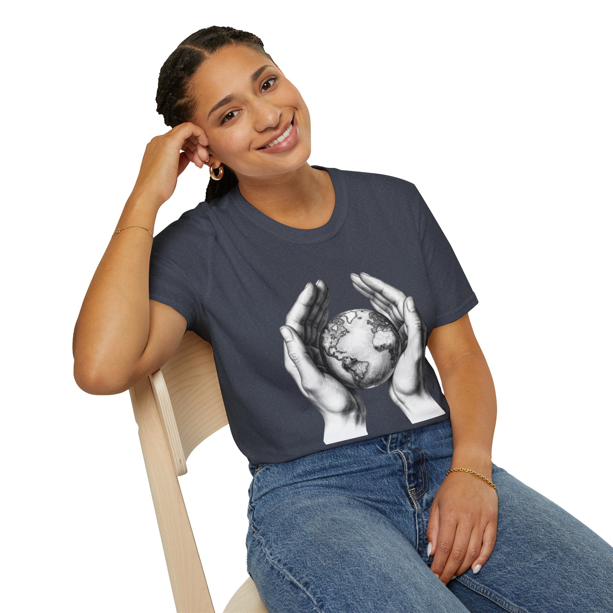 Earth in Your Hands T-Shirt — Protect the Planet Graphic Tee