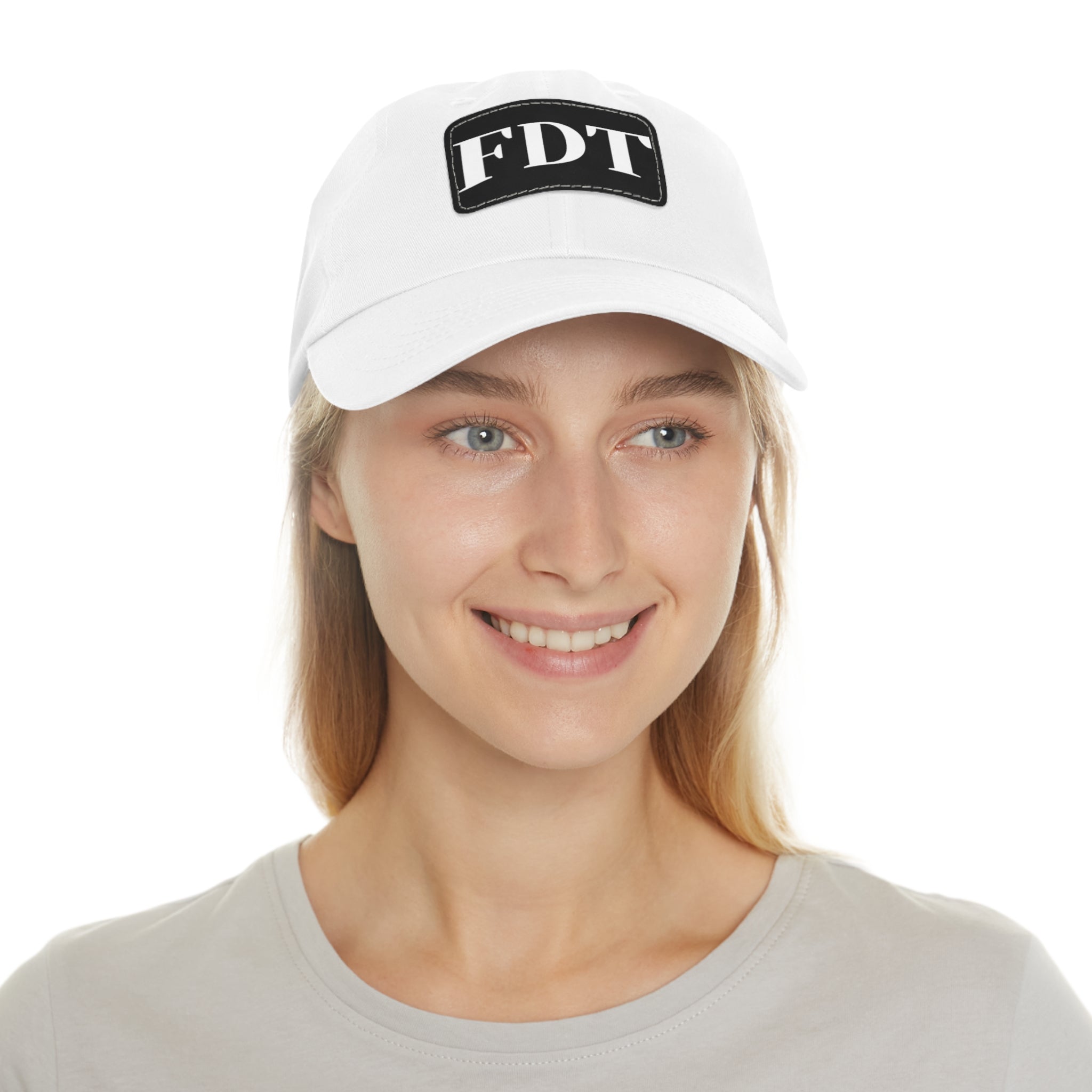 Stylish Dad Hat with FDT Leather Patch - Casual Sun Protection for Dads