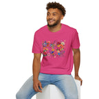 Floral 'FTP' Graphic T-Shirt
