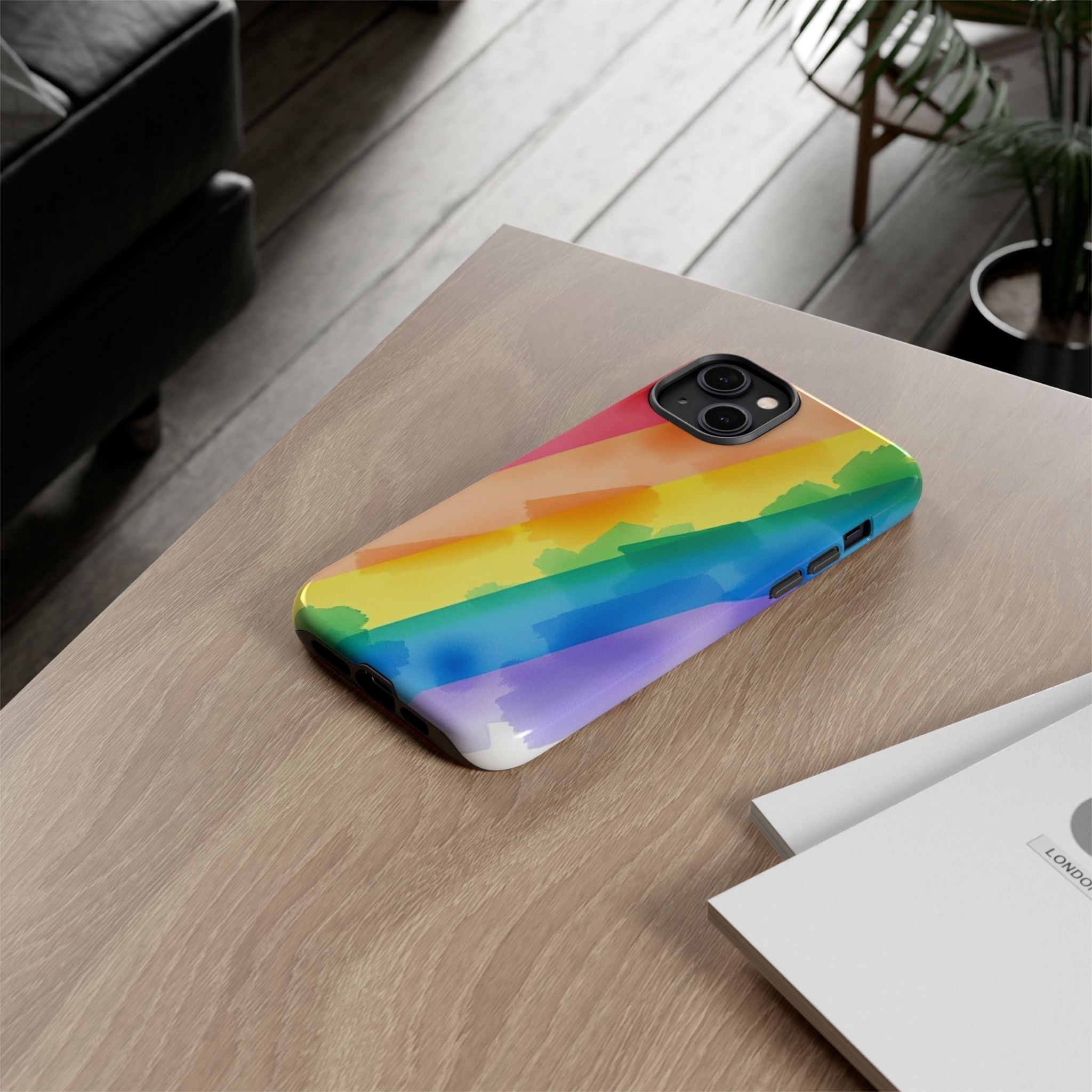 Rainbow Watercolor Art Tough Cases For Android & iPhone