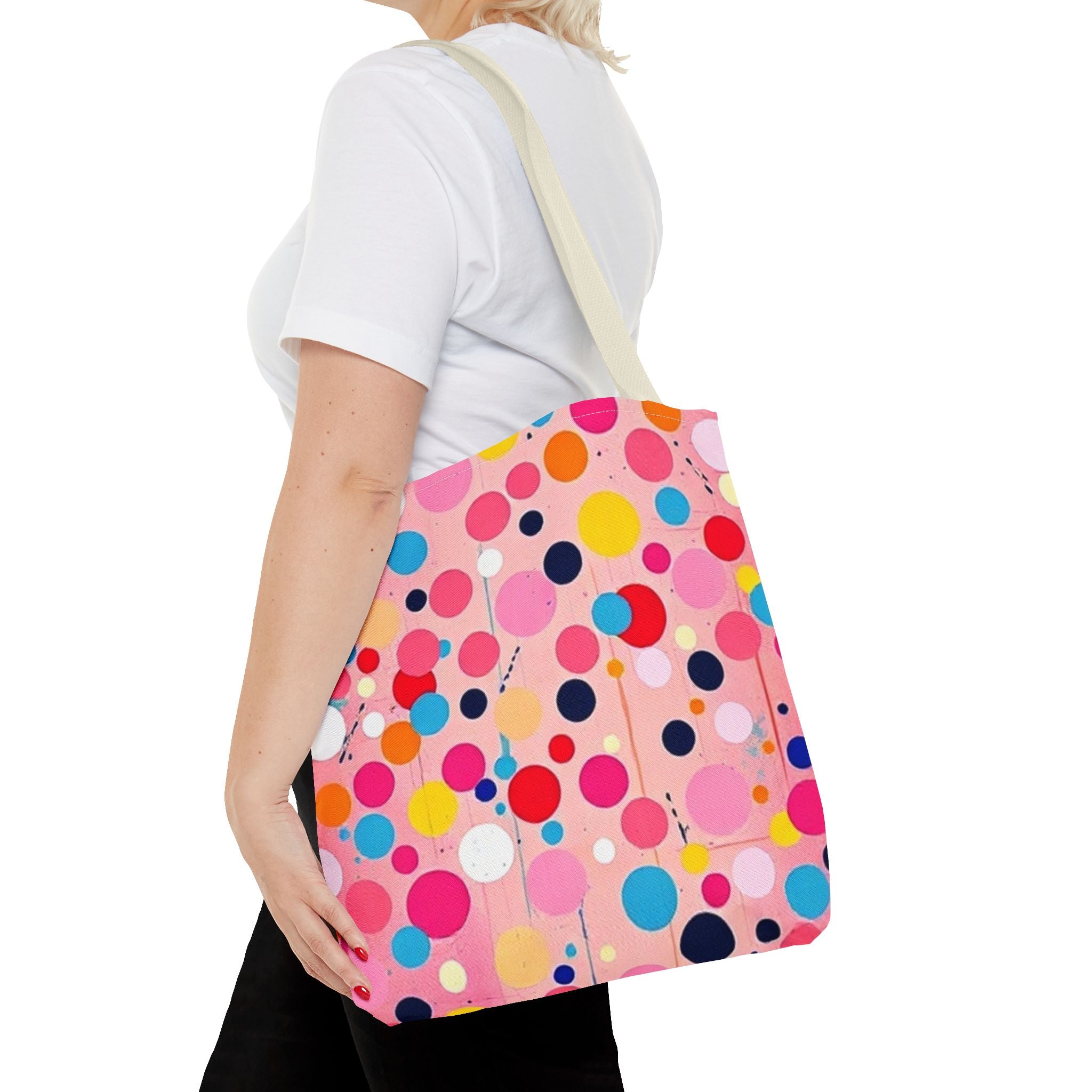 Dots and Drips over Pink Design - Tote Bag