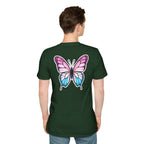 Trans Caterpillar to Butterfly Transformation T-Shirt, Unisex Graphic T-Shirt