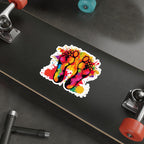 Die-Cut Stickers - Rainbow Feet Splattered Paint