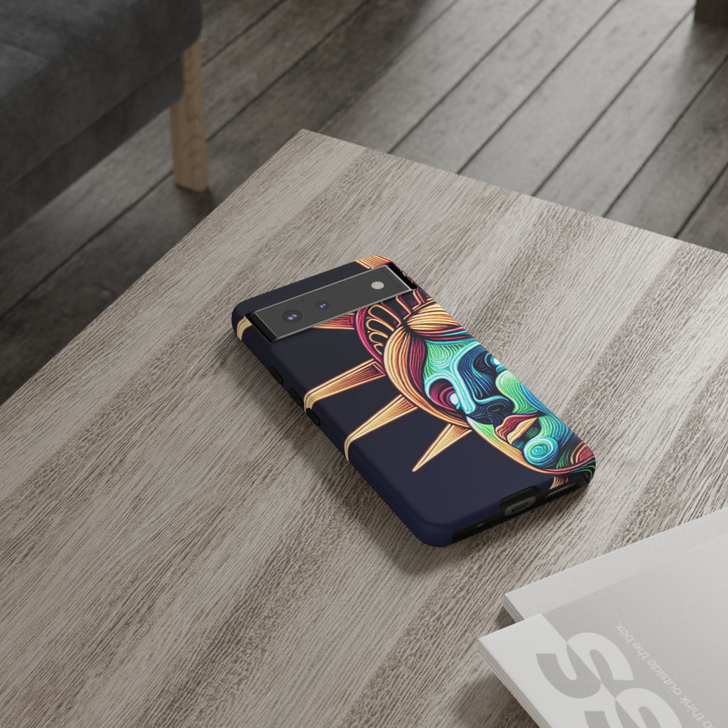 Statue of Liberty Neon Glowing Art Tough Case for Android & iPhone