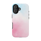Pastel Cloud Tough Phone Case for iPhone Pink & Blue Gradient Protective Cover