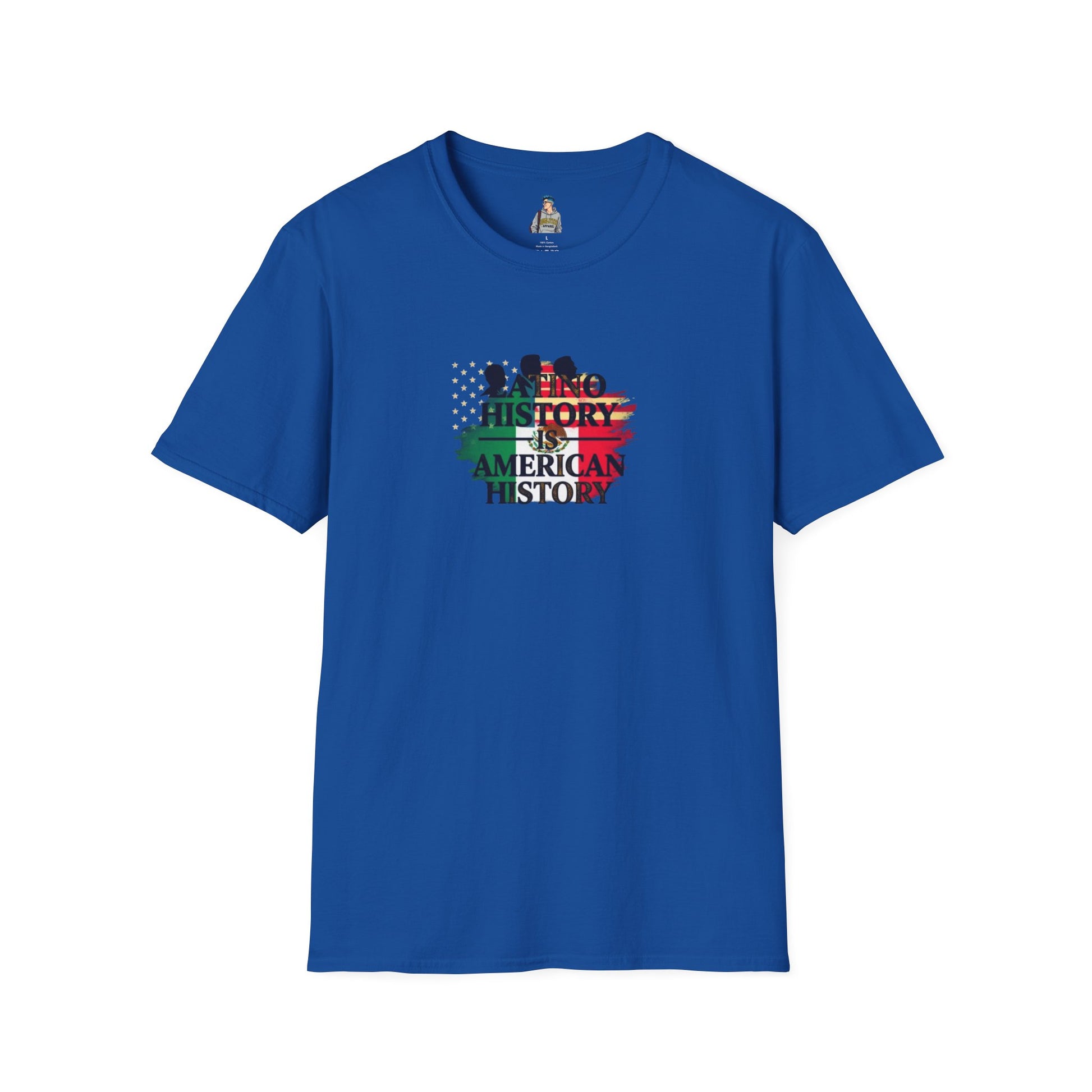 Unisex Softstyle T-Shirt - 'Latino History is American History' Graphic Tee