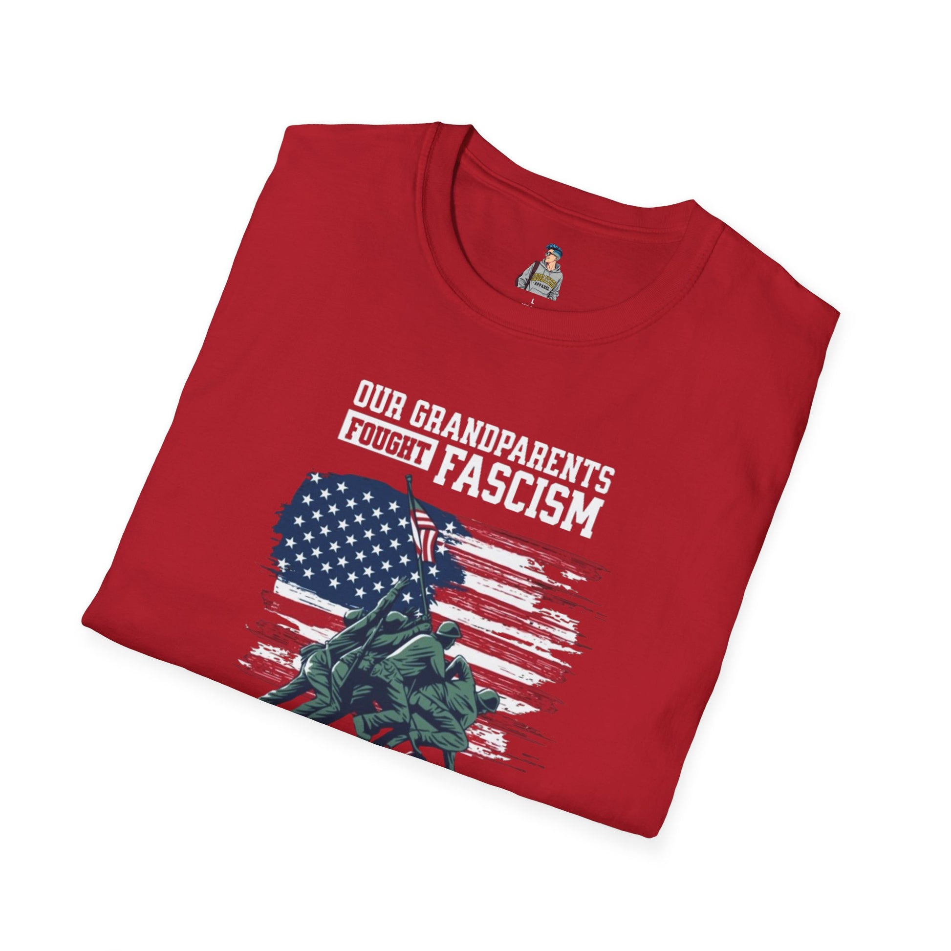 Patriotic Anti-Fascism T-Shirt - Voting for a Traitor Makes You One - Unisex Softstyle T-shirt