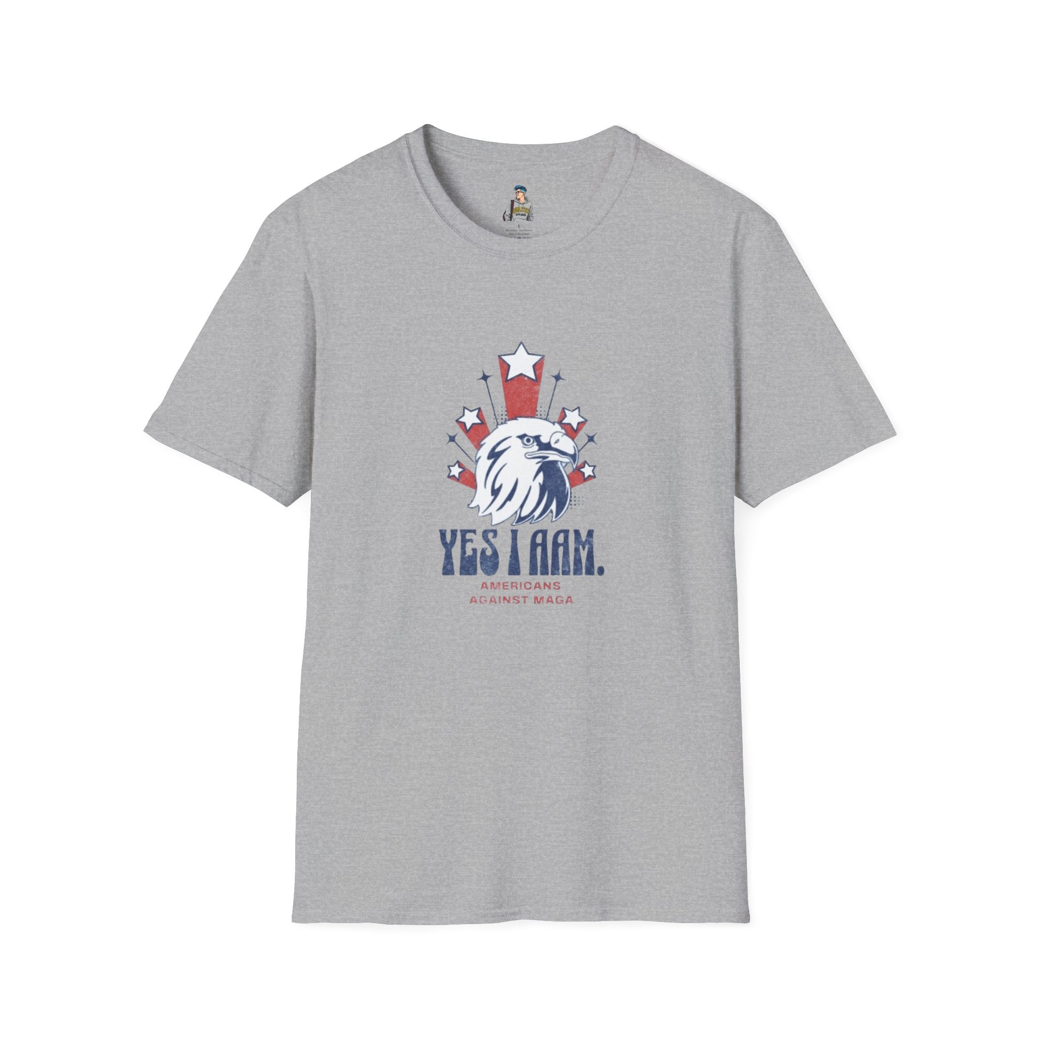 Americans Against MAGA Red Patriots Unisex Softstyle T-Shirt