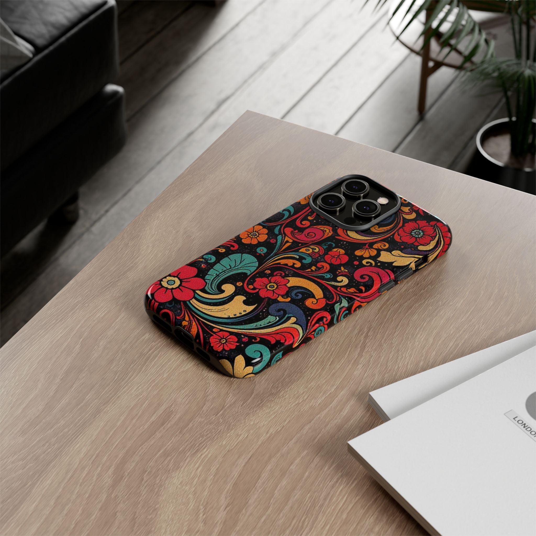 Floral Paisley Tough Case for iPhone — Vibrant Protective Phone Cover