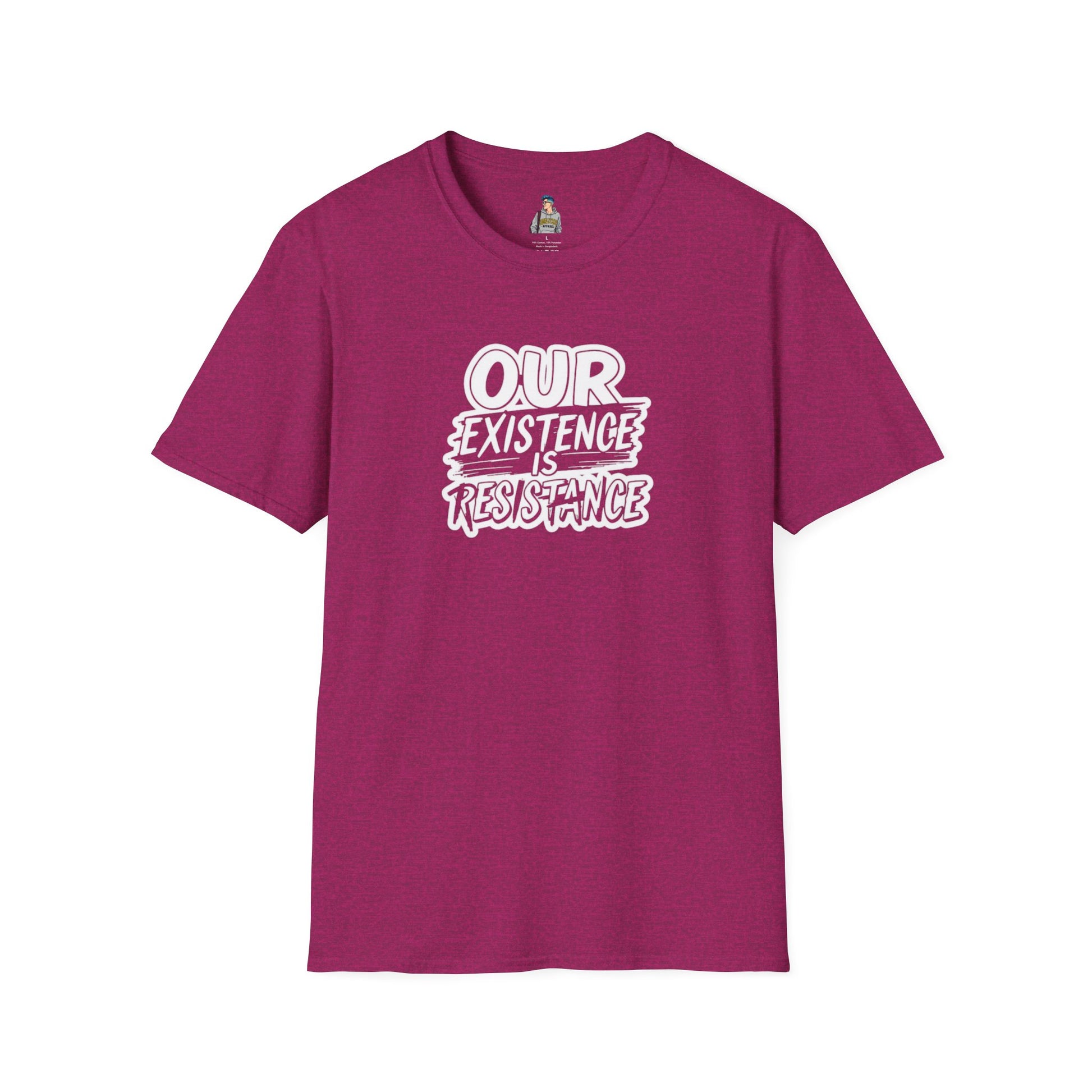 Unisex Softstyle T-Shirt - "Our Existence is Resistance" Statement Tee