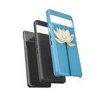 Open White Peace Lily Design Tough Case For Android & iPhone