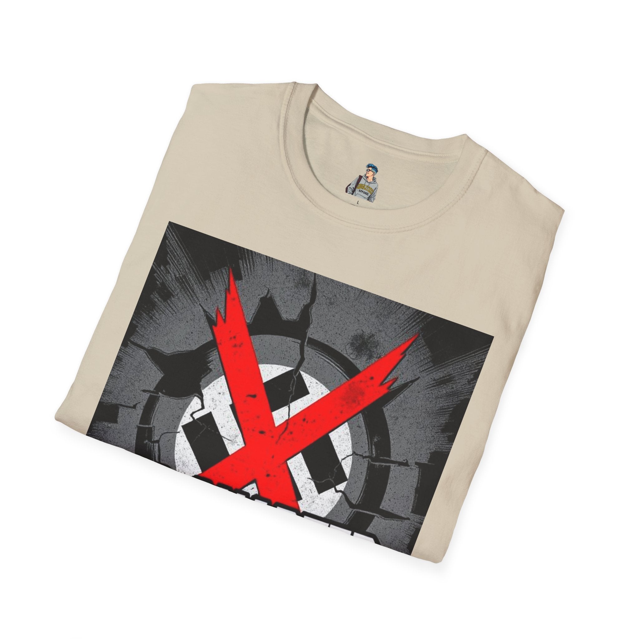 Unisex Softstyle T-Shirt - No Quarter for Fascists Graphic Tee