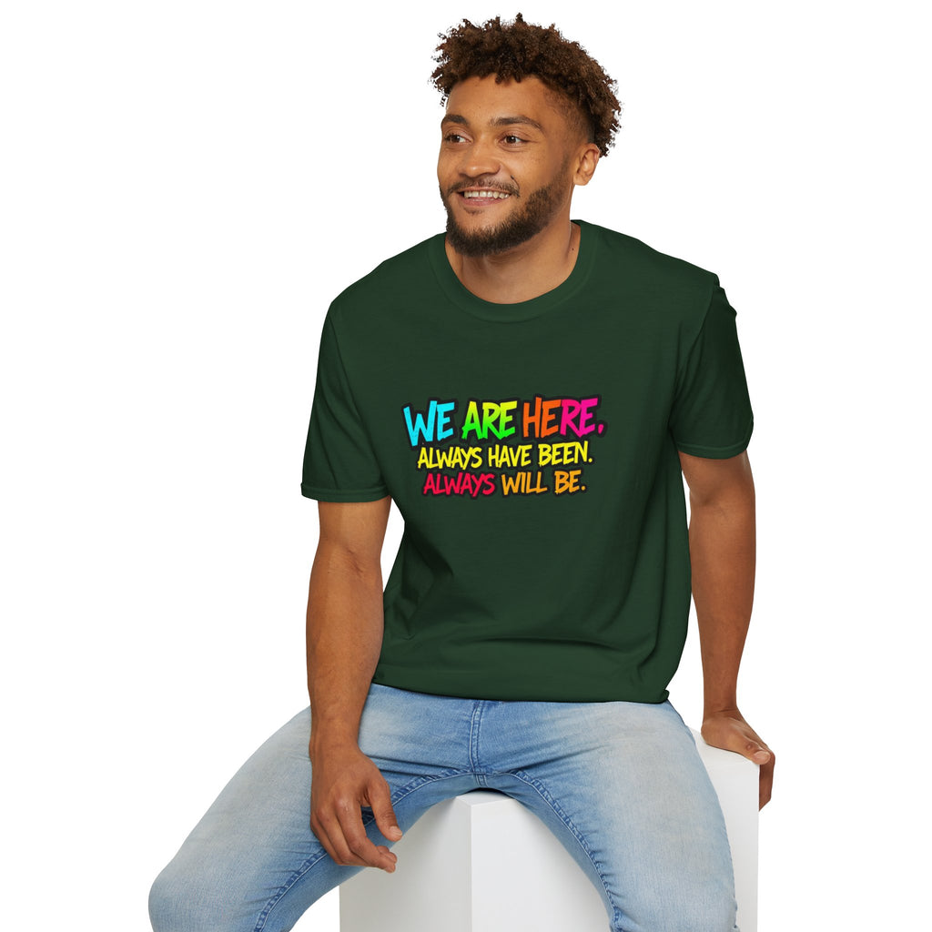 We are WHO We Are Just Leave Us tf Alone Pride Tee