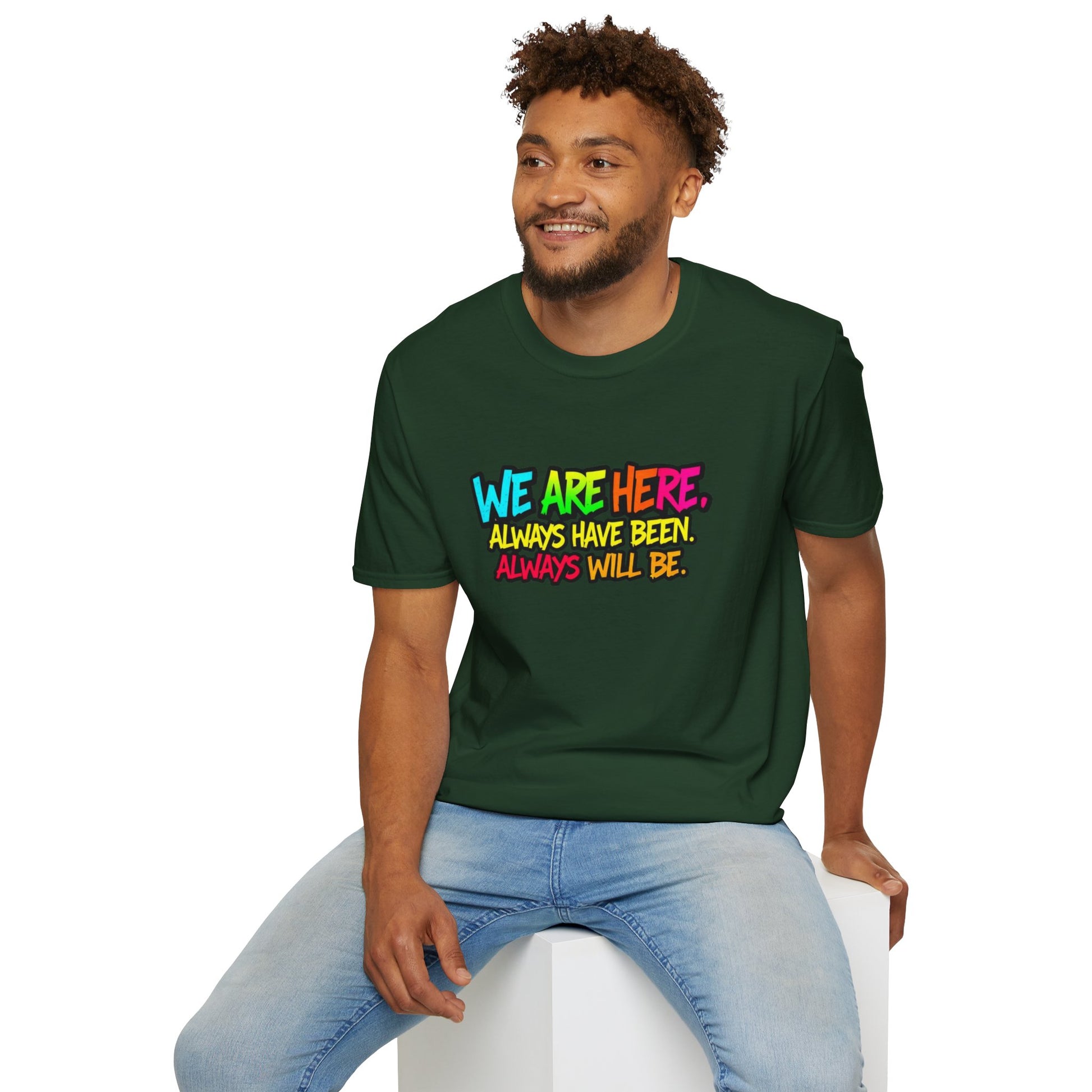 We are WHO We Are Just Leave Us tf Alone Pride Tee