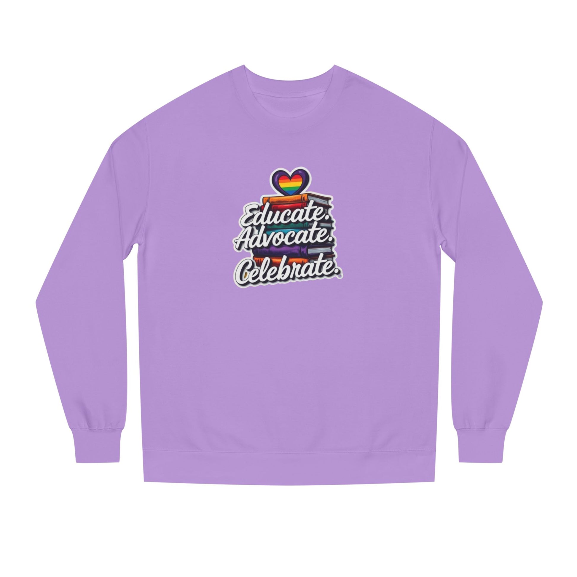 Educate, Advocate, Celebrate Unisex Crew Neck Sweatshirt - Empowerment Apparel
