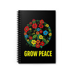 Grow Peace Floral Spiral Notebook - Perfect for Creative Souls & Eco-Warriors