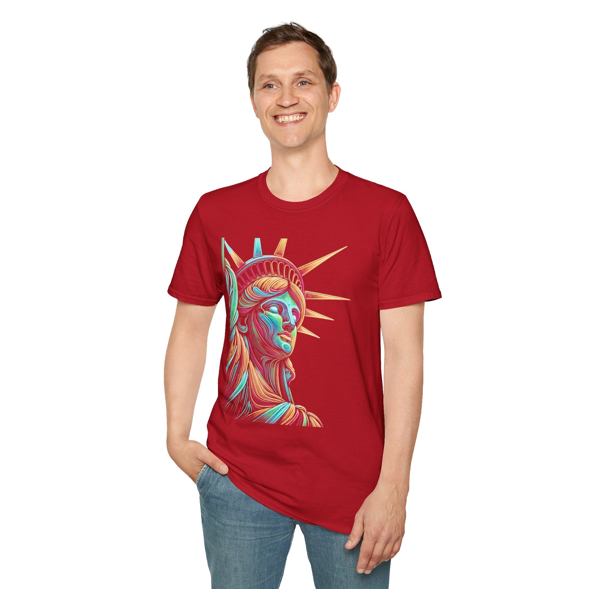 Lady Liberty - Softstyle Unisex T-Shirt
