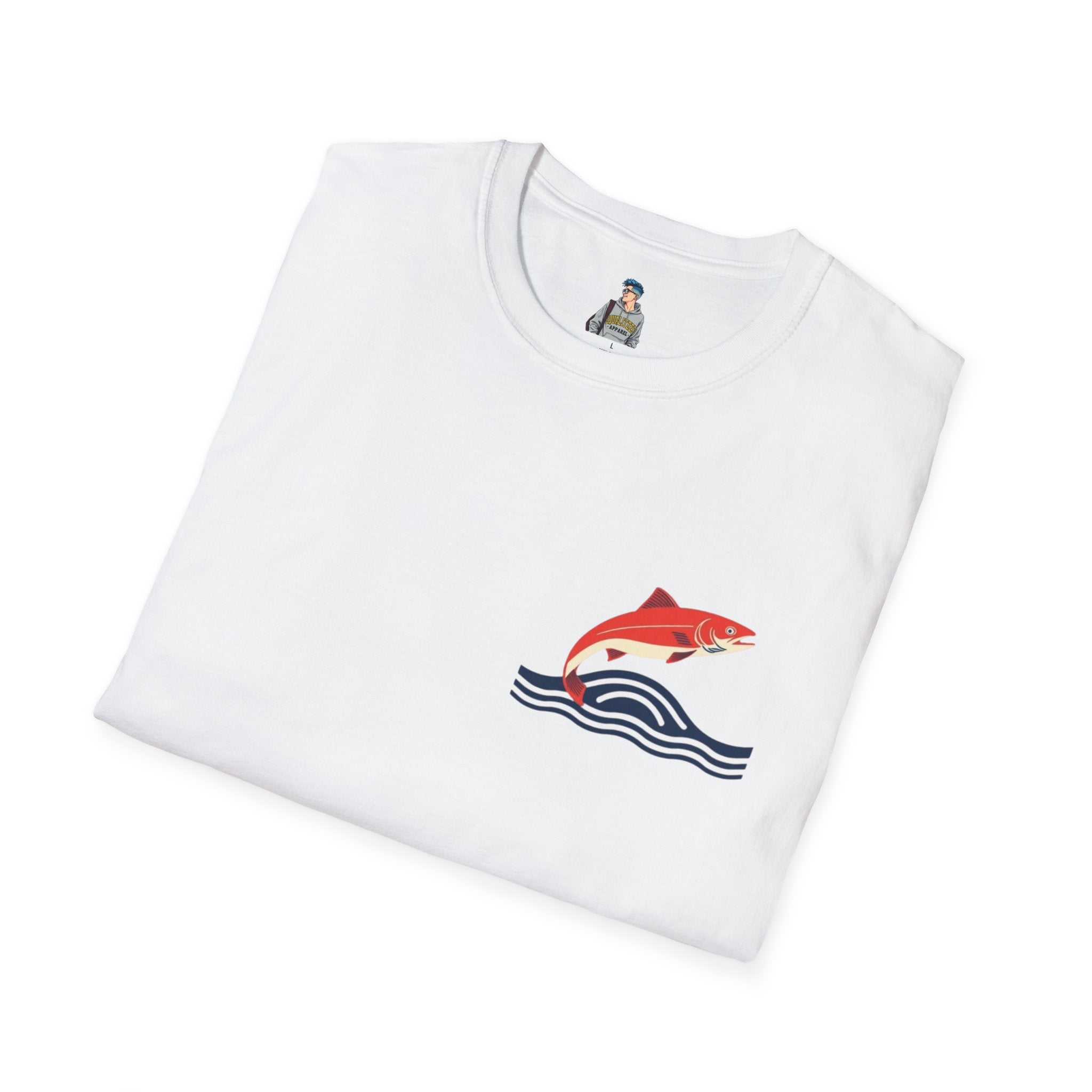 Jumping Salmon Native Pride Softstyle Unisex T-shirt
