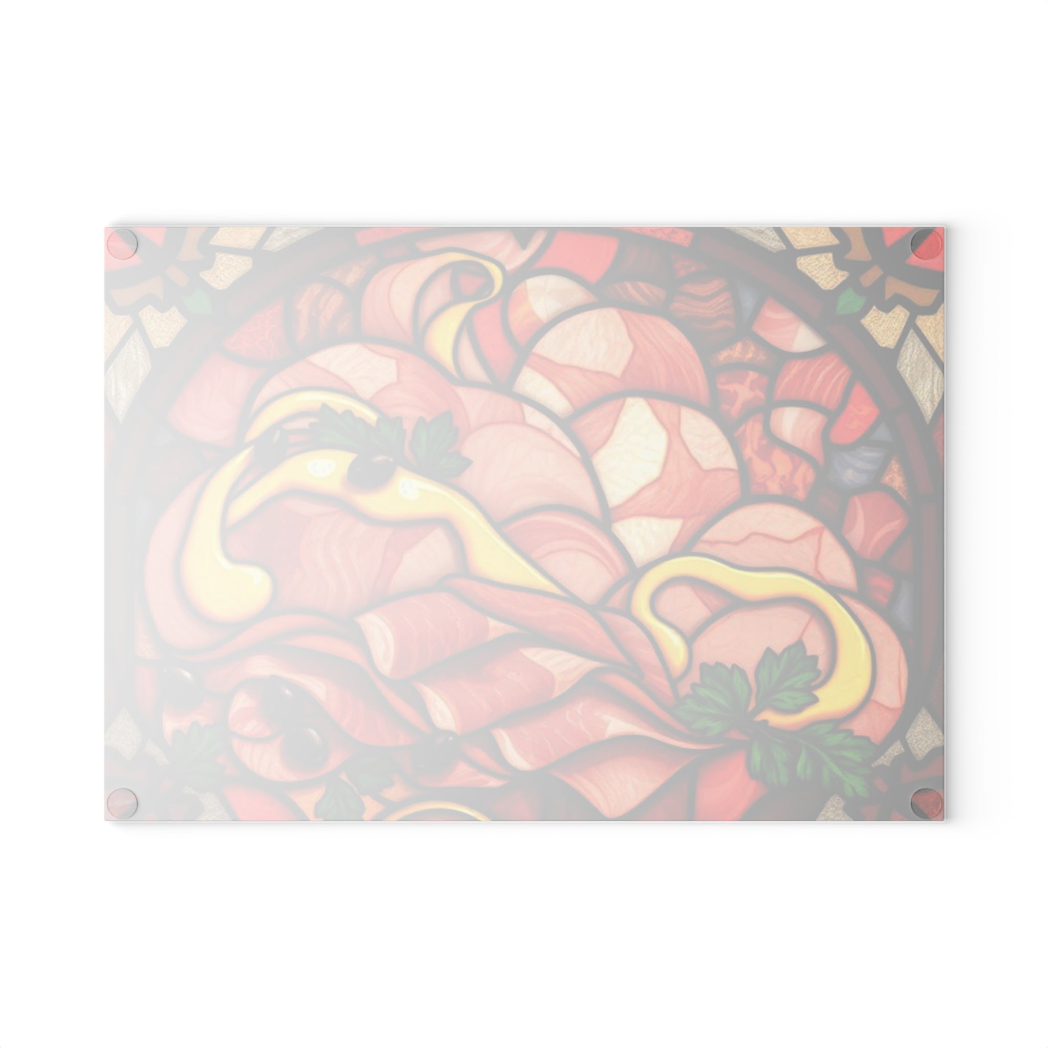 Stained Glass Meat Charcuterie Cutting Board - Kitchen Decor & Entertaining Essential