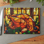 Stained Glass Thanksgiving Cutting Board - Perfect for Holiday Cooking