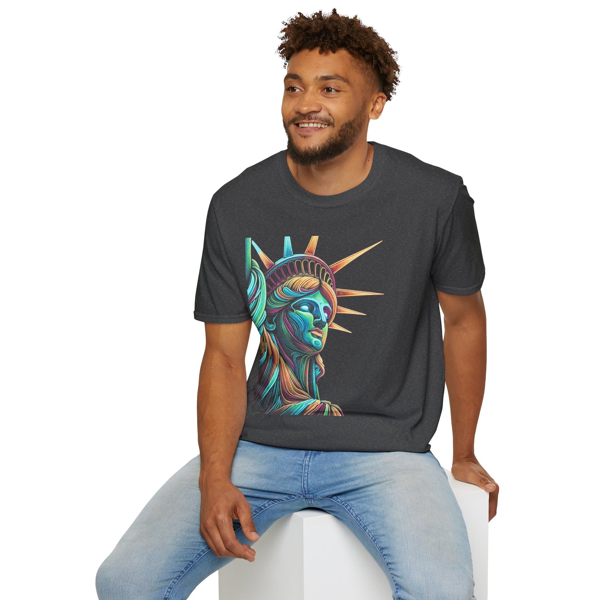 Lady Liberty - Softstyle Unisex T-Shirt