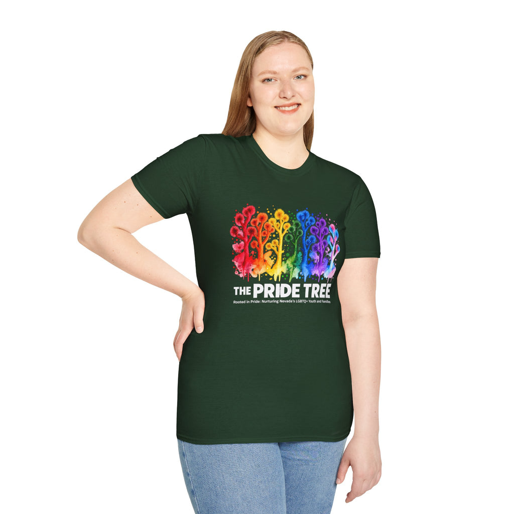Pride Tree Las Vegas White Text T-shirt