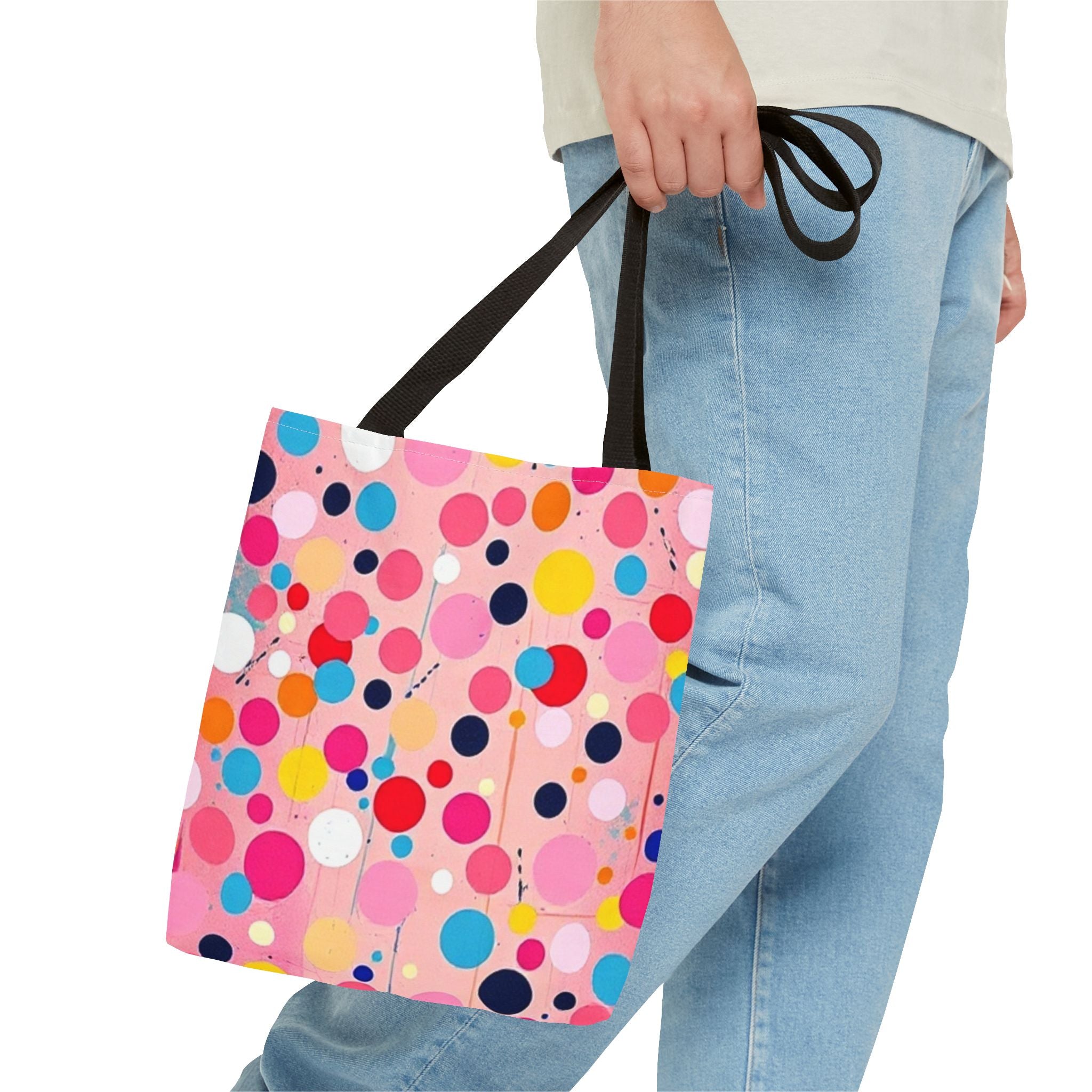 Dots and Drips over Pink Design - Tote Bag