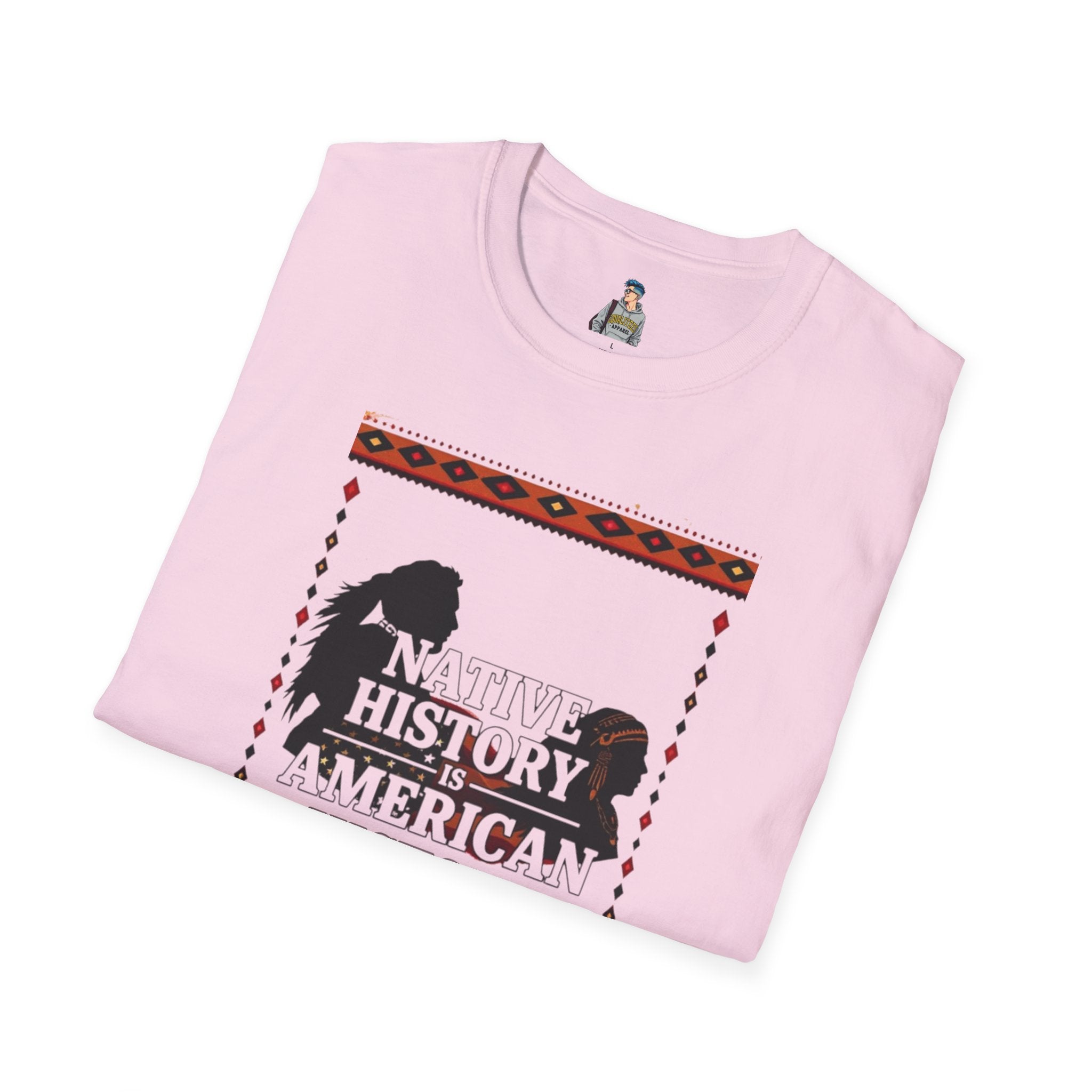 Native History is American History Unisex Softstyle T-Shirt | Cultural Awareness Tee