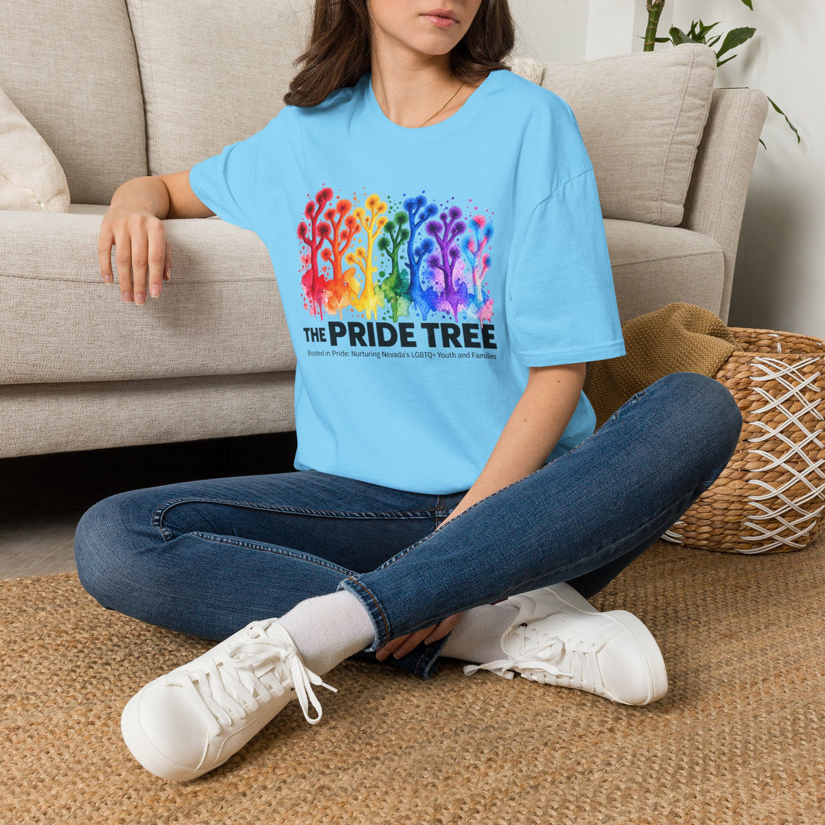 Pride Tree Las Vegas T-Shirt - Black Text
