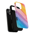 Colorful Diagonal Watercolor Tough Phone Case for iPhone