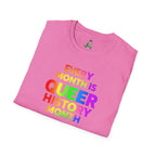Queer History Month T-Shirt | Every Month is Queer History Month | Unisex Softstyle Tee