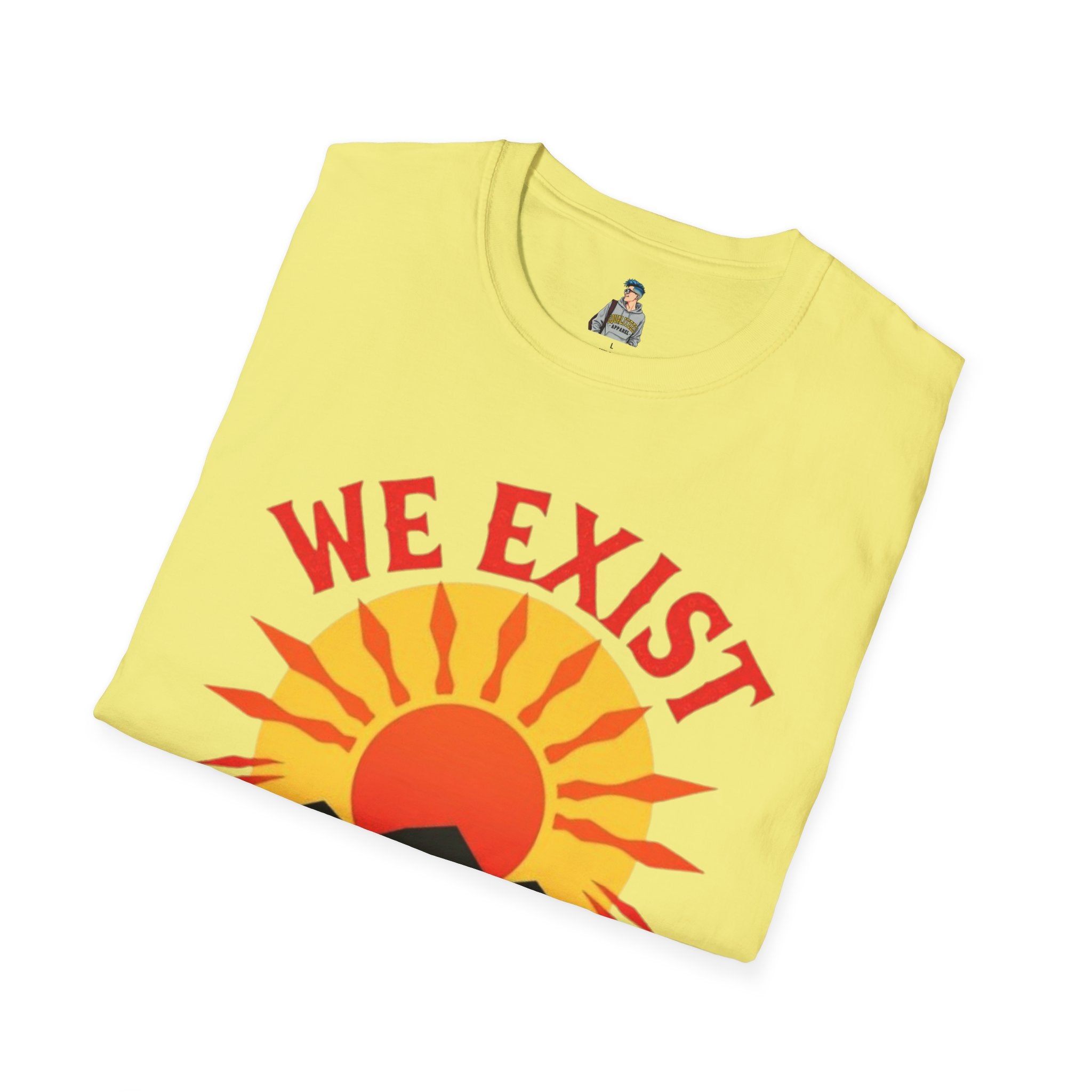 Unisex Softstyle T-Shirt, We Exist We Resist We Rise