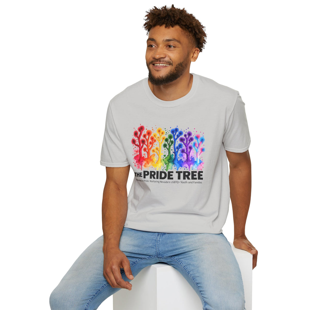 Pride Tree Las Vegas T-Shirt - Black Text
