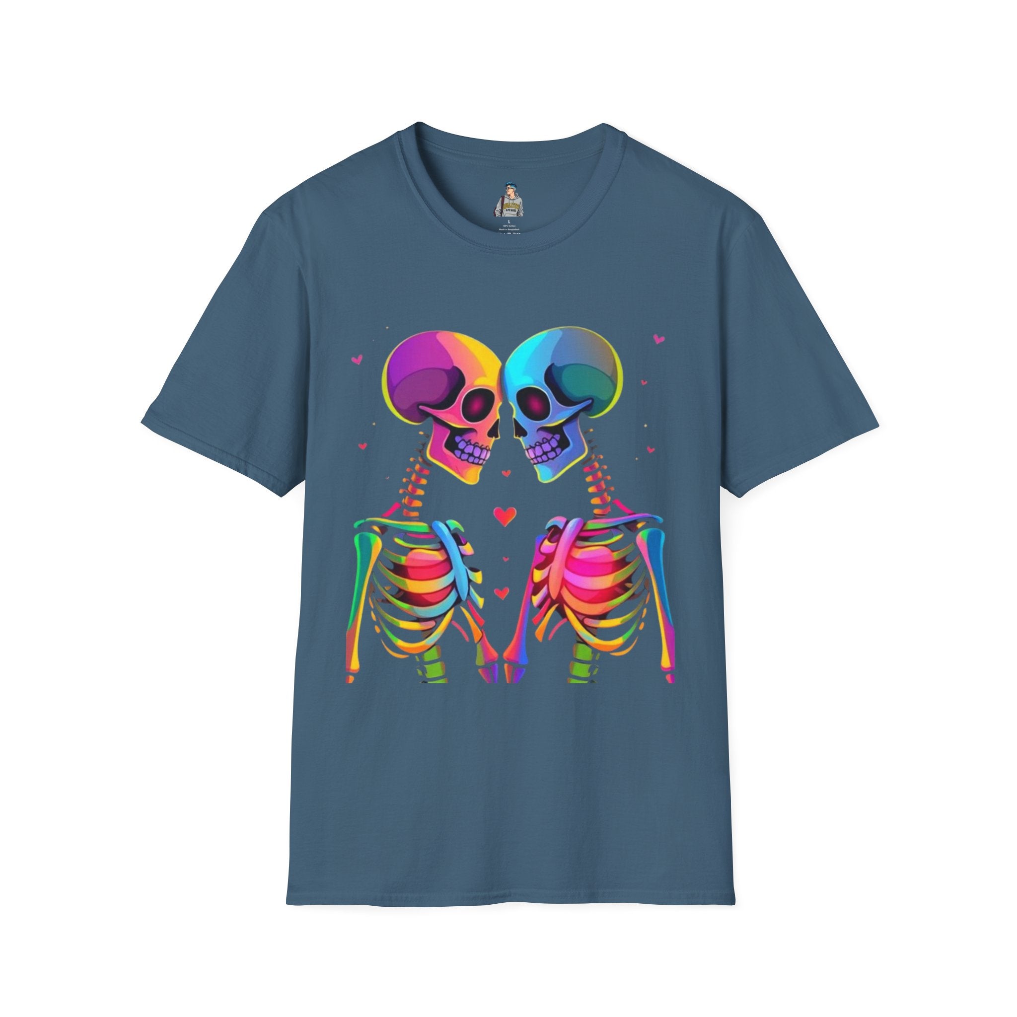 Rainbow Skeleton Love is Deeper Than Skin T-Shirt | Unisex Casual Tee