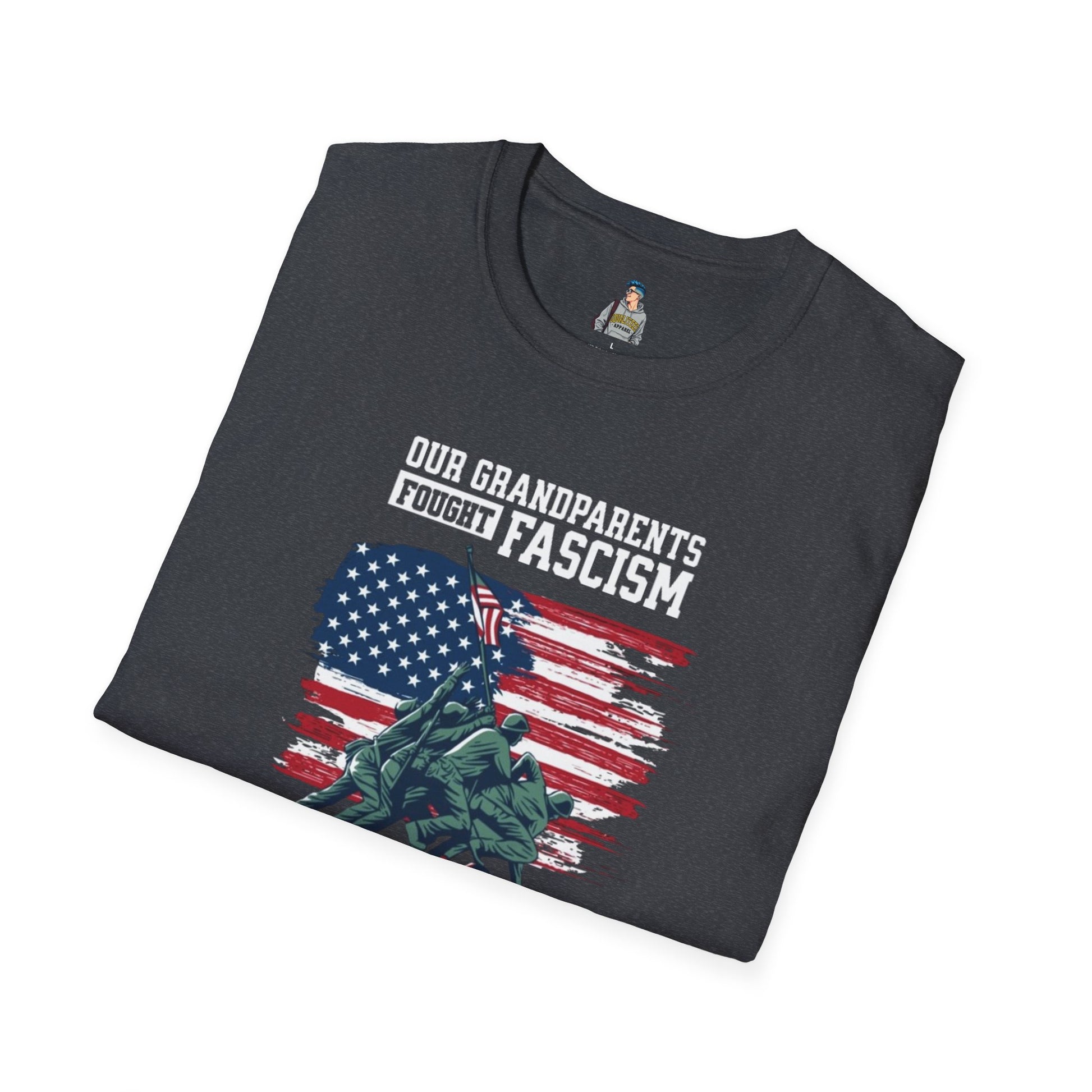 Patriotic Anti-Fascism T-Shirt - Voting for a Traitor Makes You One - Unisex Softstyle T-shirt