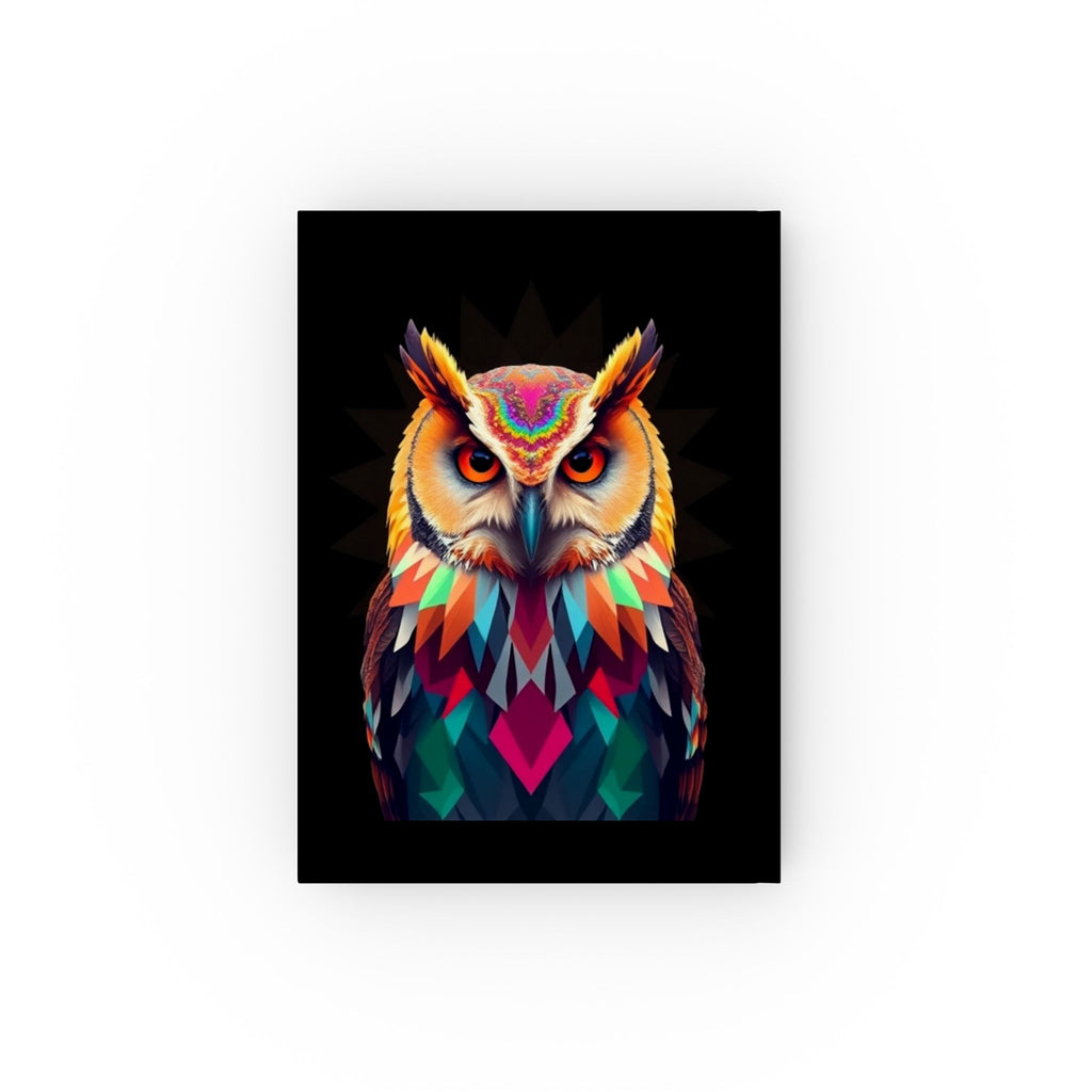 Fractal Owl Hard Backed Journal - Perfect for Gifts, Journaling, and Celebrations