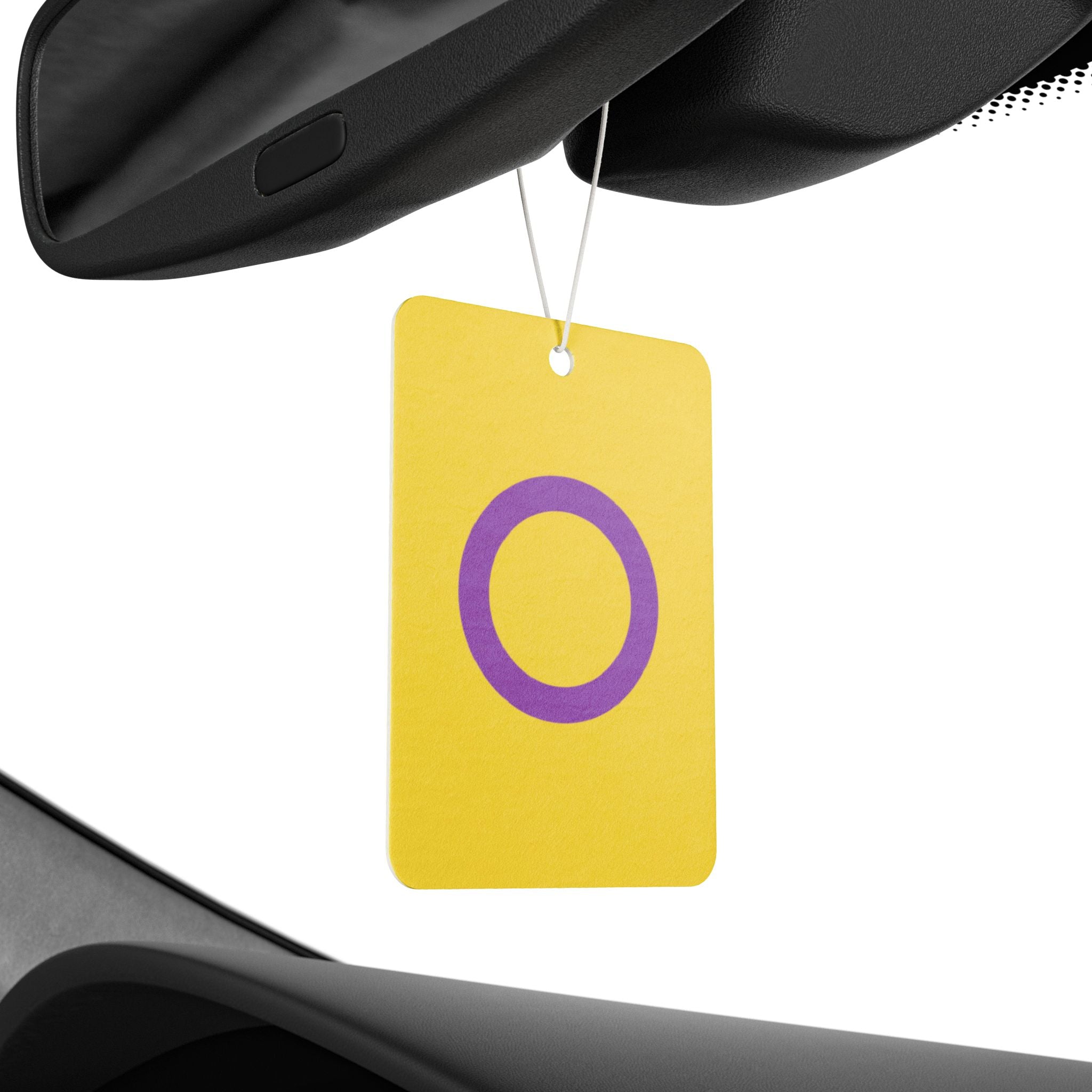 Intersex Pride Flag Car Air Freshener - Eclectic and Aromatic
