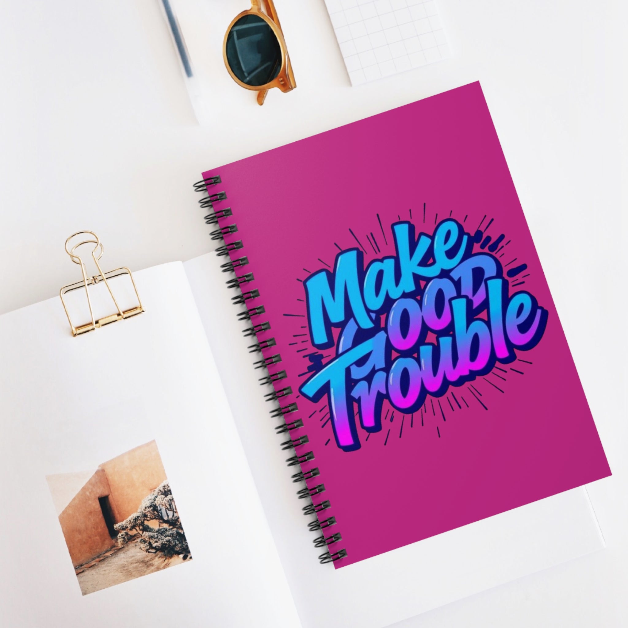 Make Good Trouble Spiral Notebook - Inspirational Ruled Journal for Creative Souls