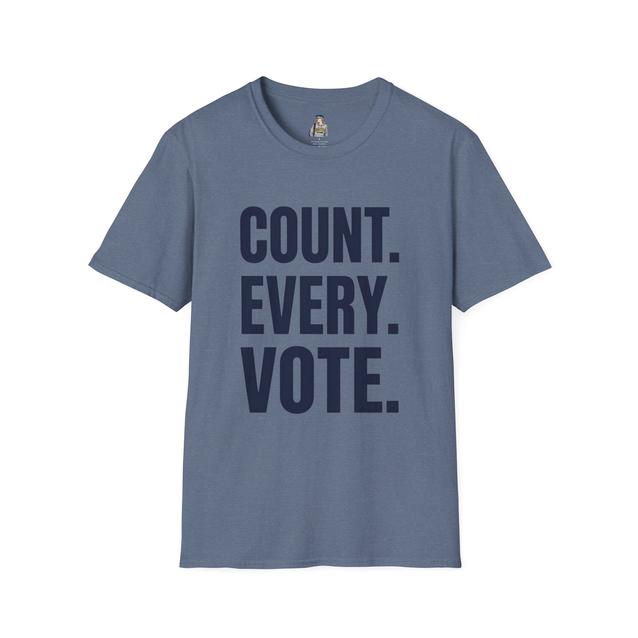 Count. Every. Vote. T-Shirt — Voter Rights Political Tee