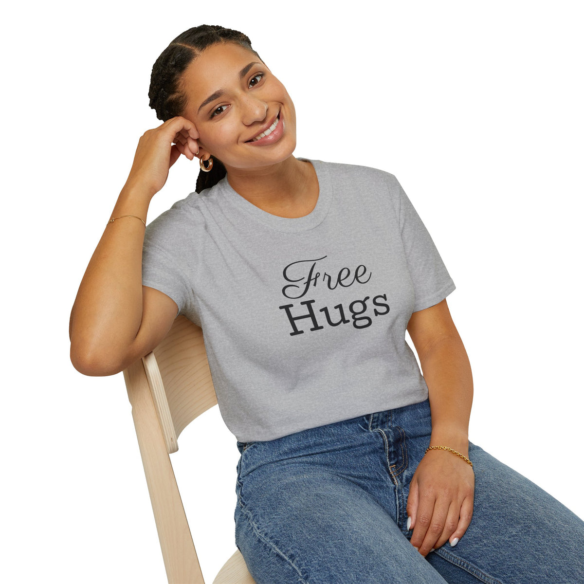 Emotional Support Human Free Hugs Unisex Softstyle T-Shirt