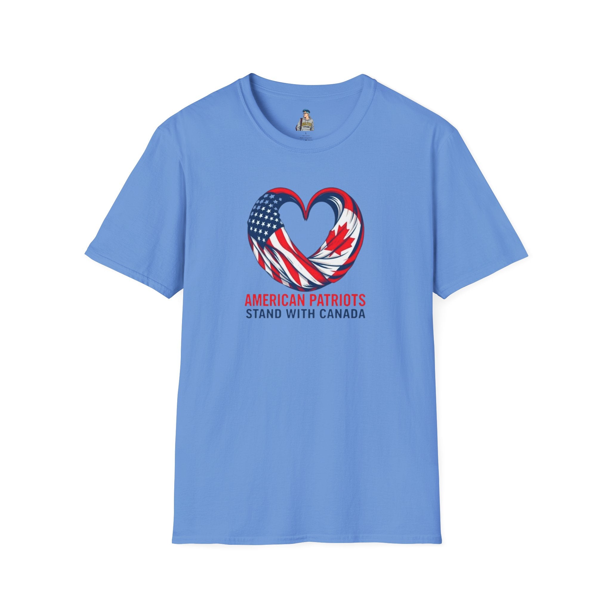 American Patriots Stand with Canada Unisex Softstyle T-Shirt