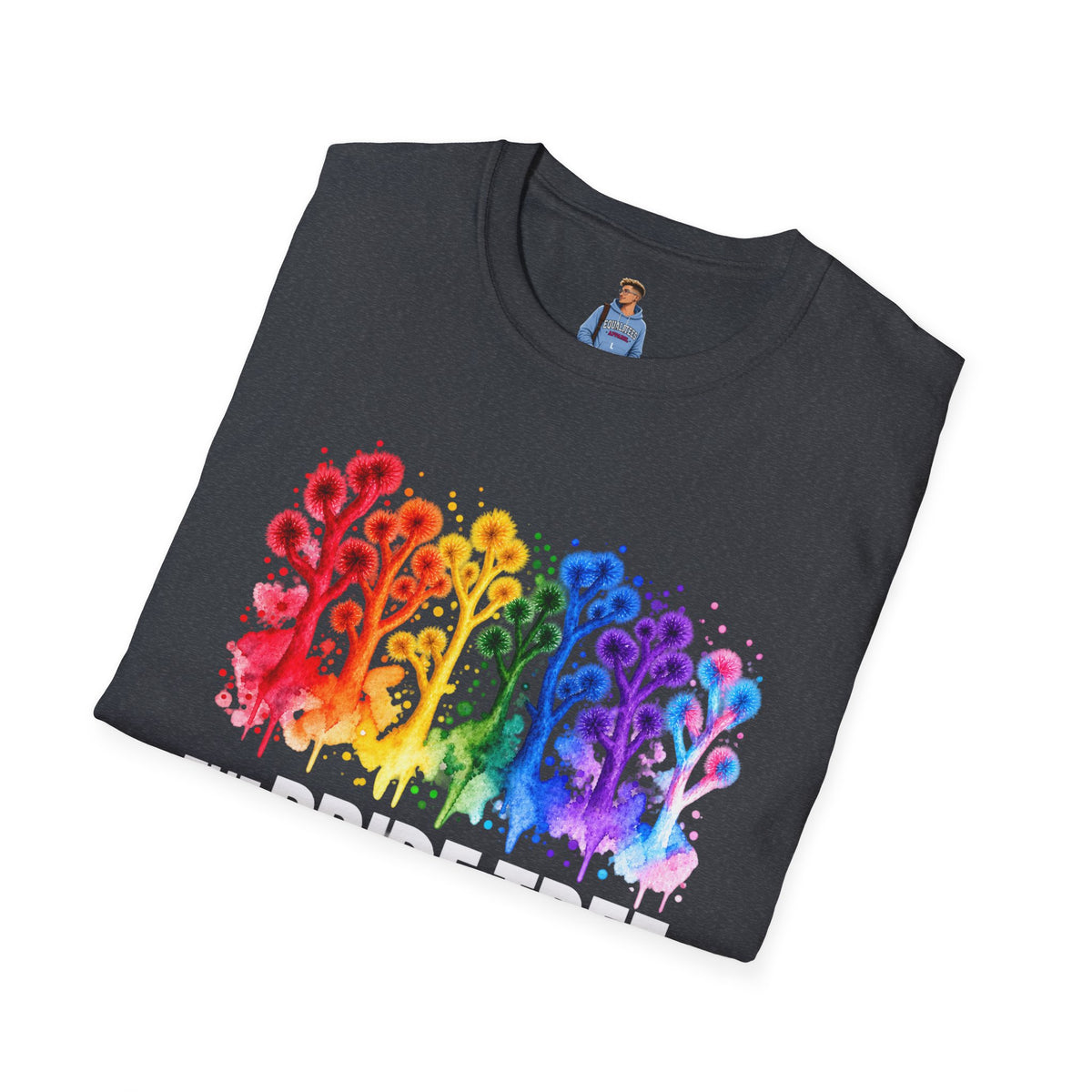 Pride Tree Las Vegas White Text T-shirt