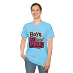Boys Can Wear Pink T-Shirt — Bold Retro Feminist Graphic Tee