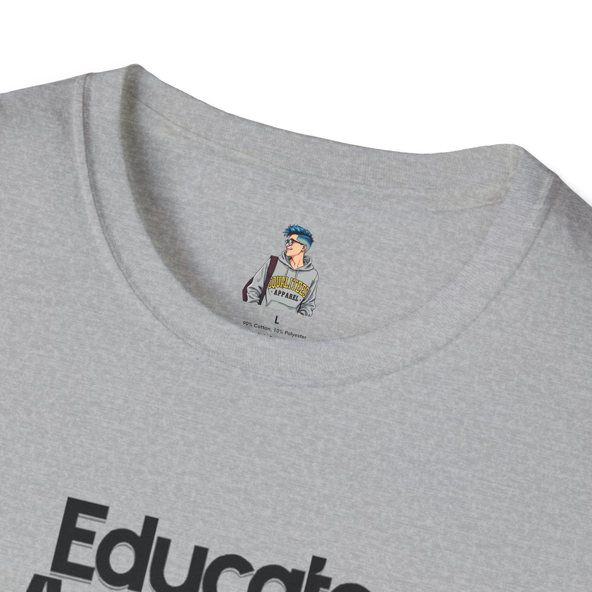 Teacher Advocate T-Shirt - Subtle Pride Educate Advocate Celebrate Design - EqualiTees.Me
