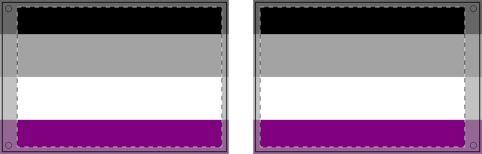 Double Sided Asexual Pride Flag - Inclusive Decor for Celebrations & Events