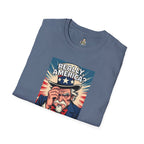 Uncle Sam in disbelief Really, America? Unisex softstyle T-Shirt