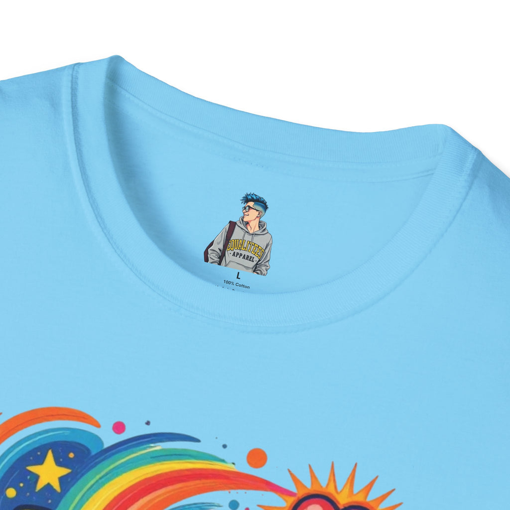 Love Is My Religion Retro Rainbow Graphic T-shirt