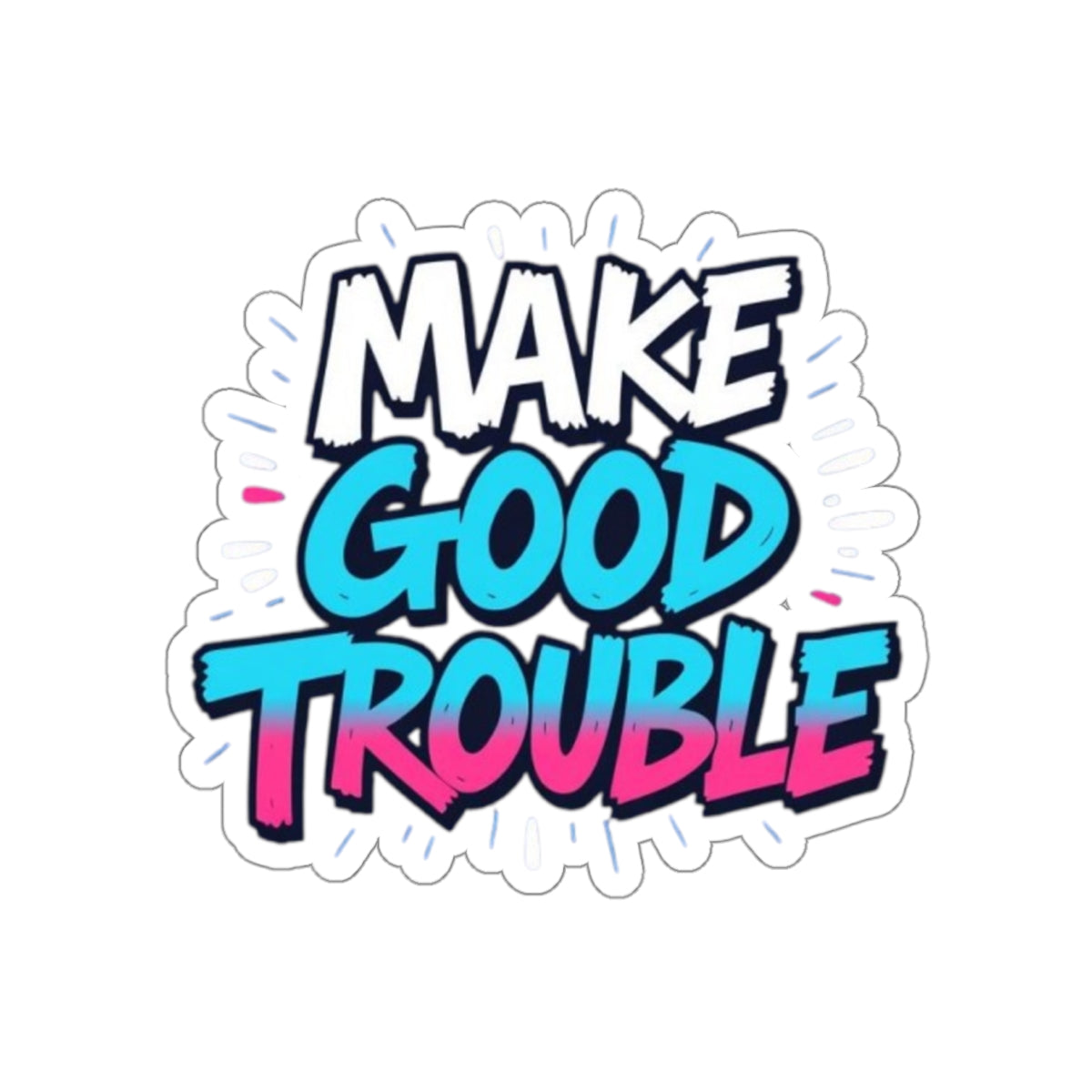 Die-Cut Stickers -  Trans Pride Colors