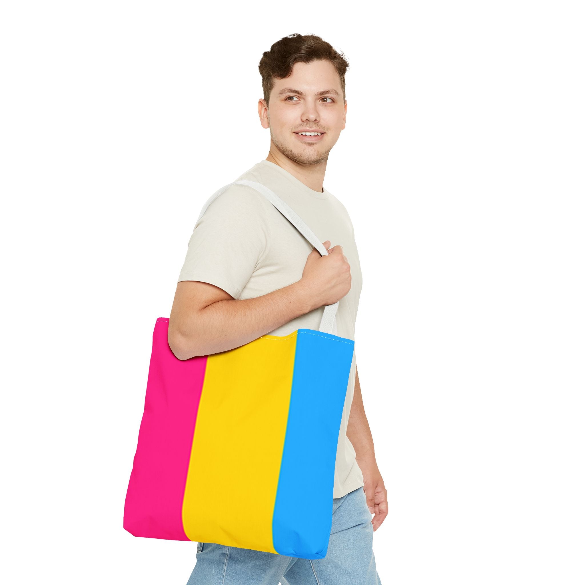 Pansexual Pride Flag Tote Bag
