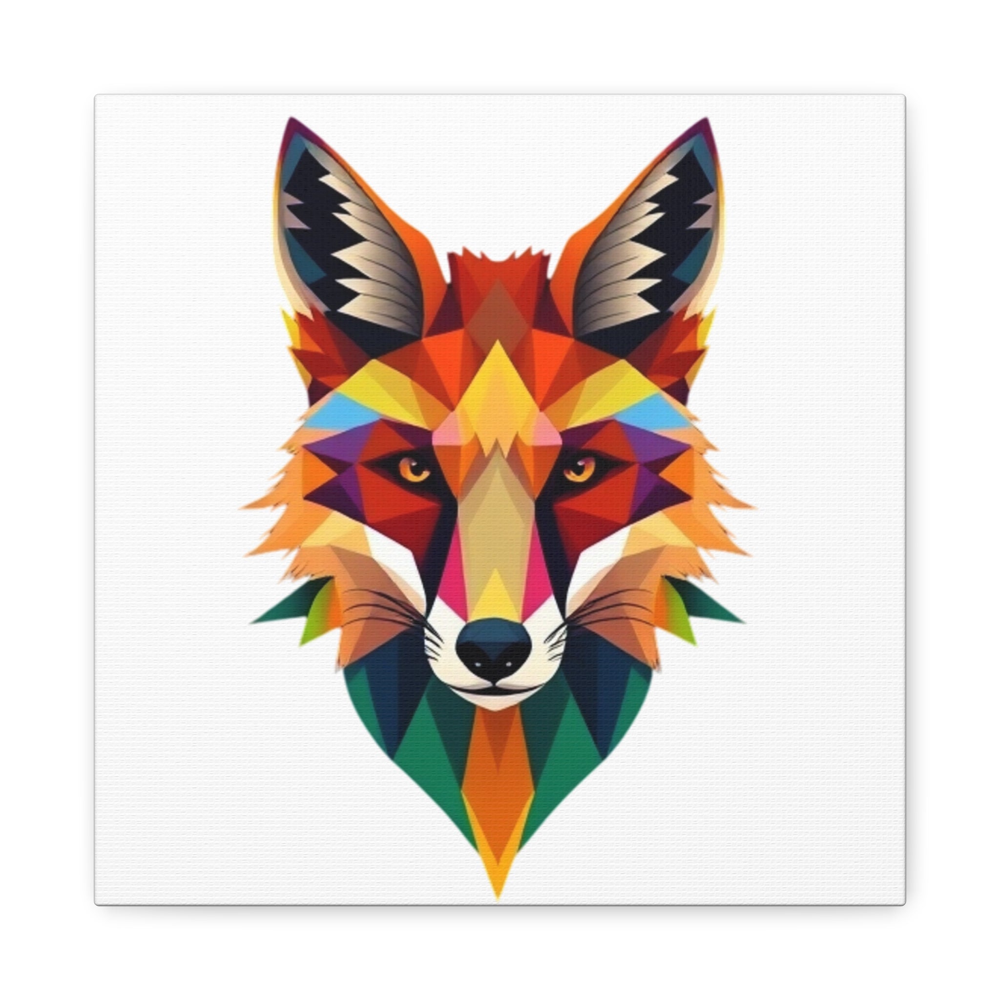 Colorful Fox Canvas Wall Art - Polished Modern Home Décor